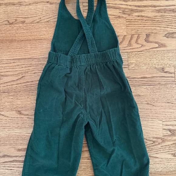 Hanna Anderson Toddler Corduroy Overalls in Malachite - Picture 3 of 5
